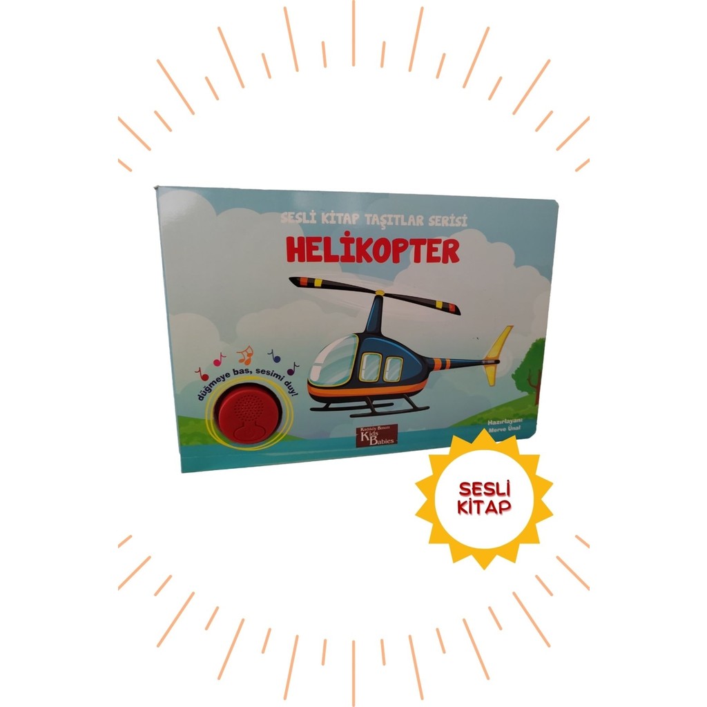 Kids Babies Sesli Kitap Helikopter - Eğlenceli Tasarım ile 0-3 Yaş Çocuklar için Kağıt Kitap Diğer Fiyatı