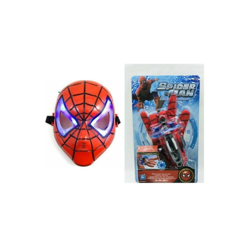 Kids Spiderman Ağ Fırlatan Ok Atan Eldiven Ve Işıklı Örümcek Adam Maskesi Aksiyon Figürleri Fiyatı