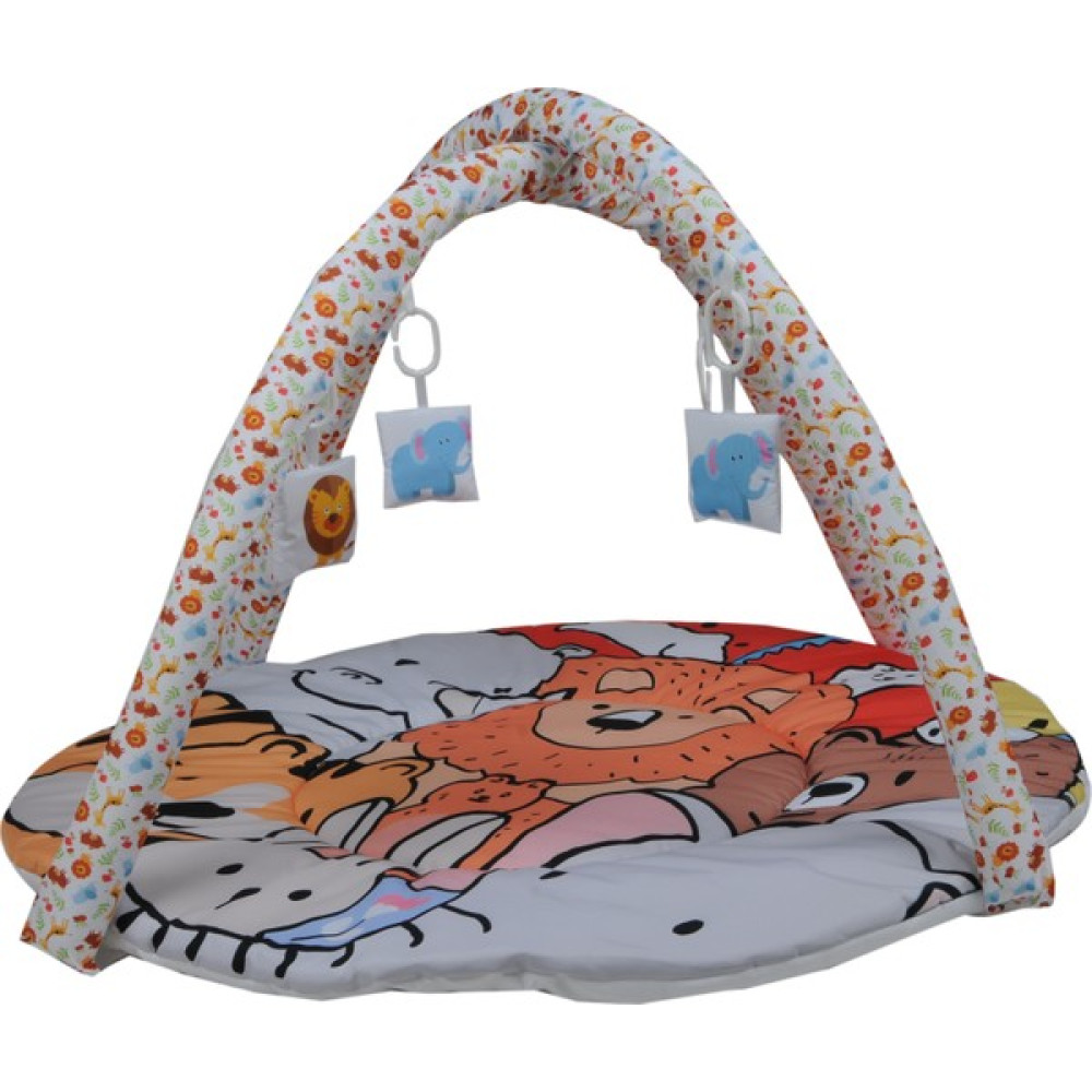 Kidsnino Deluxe Oyun ve Aktivite Halısı Jungle - Turuncu - 85 x 85 x 60 cm Oyuncak Fiyatı