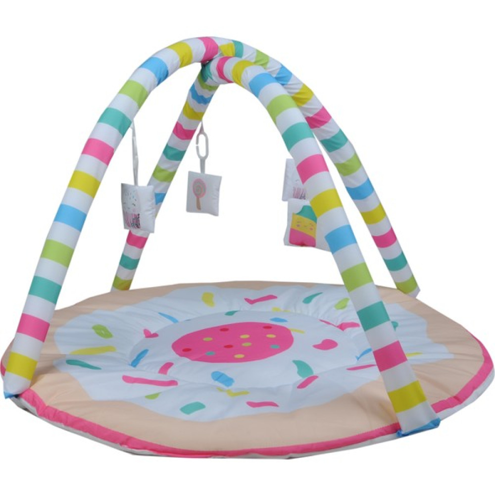Kidsnino Deluxe Oyun ve Aktivite Halısı Sweety - Pembe - 85 x 85 x 60 cm Oyuncak Fiyatı
