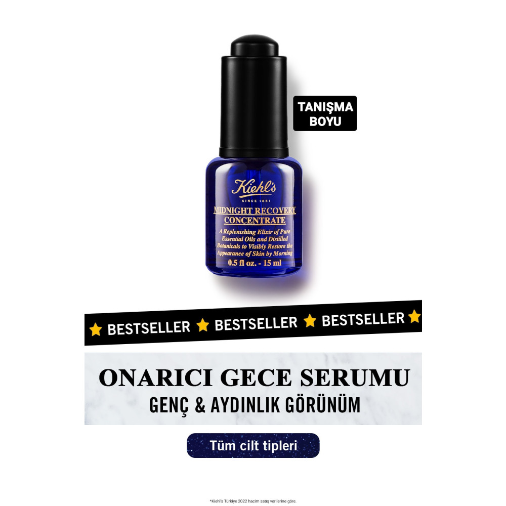 Kiehls Midnight Recovery Cildi Onaran Ve Aydınlık Görünüm Veren Gece Serumu 15 Ml Cilt ve Yüz Bakımı Fiyatı
