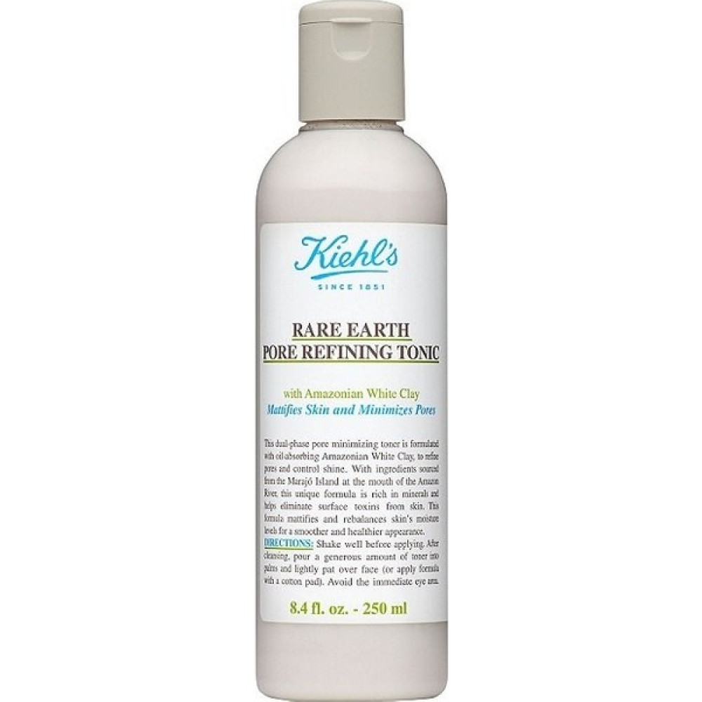 Kiehl's New York Rare Earth Pore Refining Tonic 250 ml - Beyaz Kil Içeren Gözenek Küçültücü Tonik Cilt Temizleme ve Peeling Fiyatı