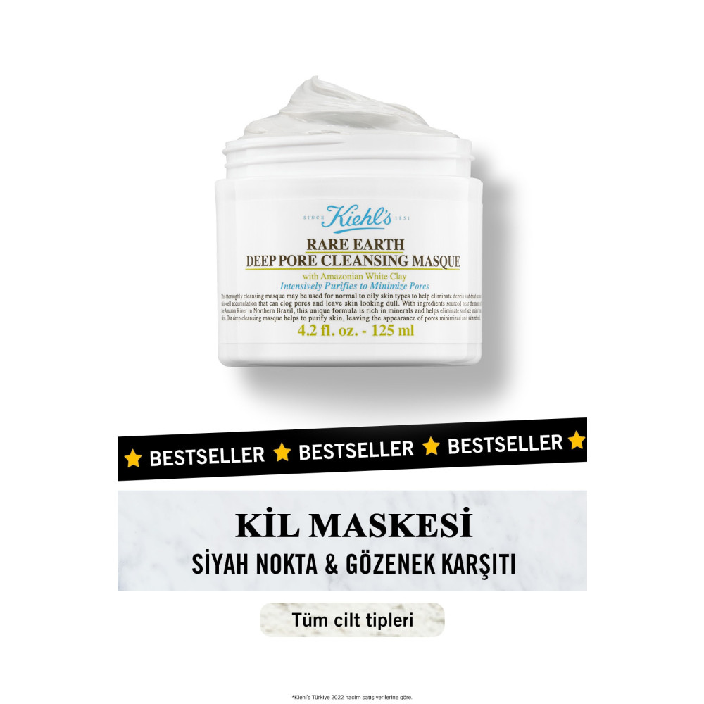 Kiehls Rare Earth Gözenekleri Derinlemesine Arındıran Kil Maskesi 125 ml Cilt ve Yüz Bakımı Fiyatı