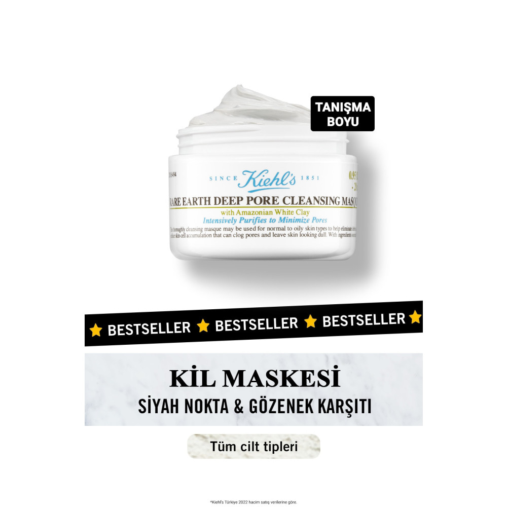 Kiehls Rare Earth Gözenekleri Derinlemesine Arındıran Kil Maskesi 28 Ml Cilt ve Yüz Bakımı Fiyatı