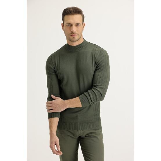 Kiğılı 52197 Bato Yaka Tasarım Slim Fit Erkek Triko Kazak
