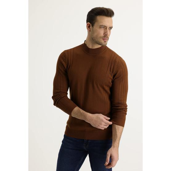 Kiğılı 52197 Bato Yaka Tasarım Slim Fit Erkek Triko Kazak