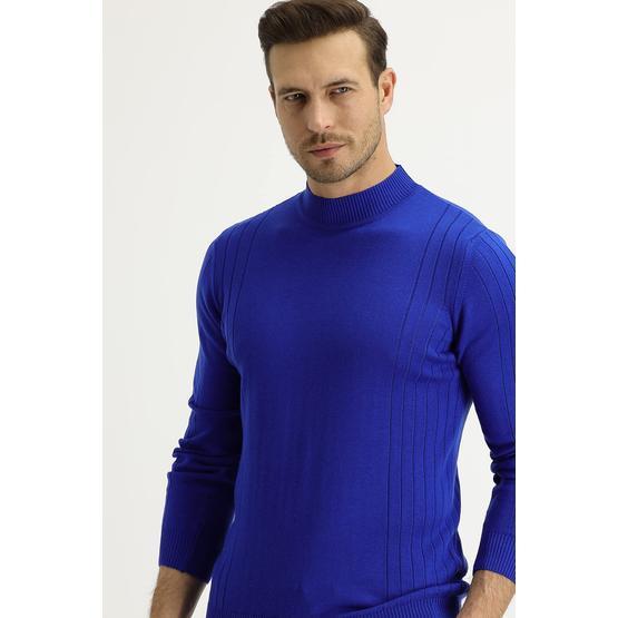 Kiğılı 52197 Bato Yaka Tasarım Slim Fit Erkek Triko Kazak