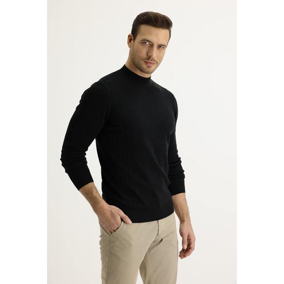 Kiğılı 52197 Bato Yaka Tasarım Slim Fit Erkek Triko Kazak