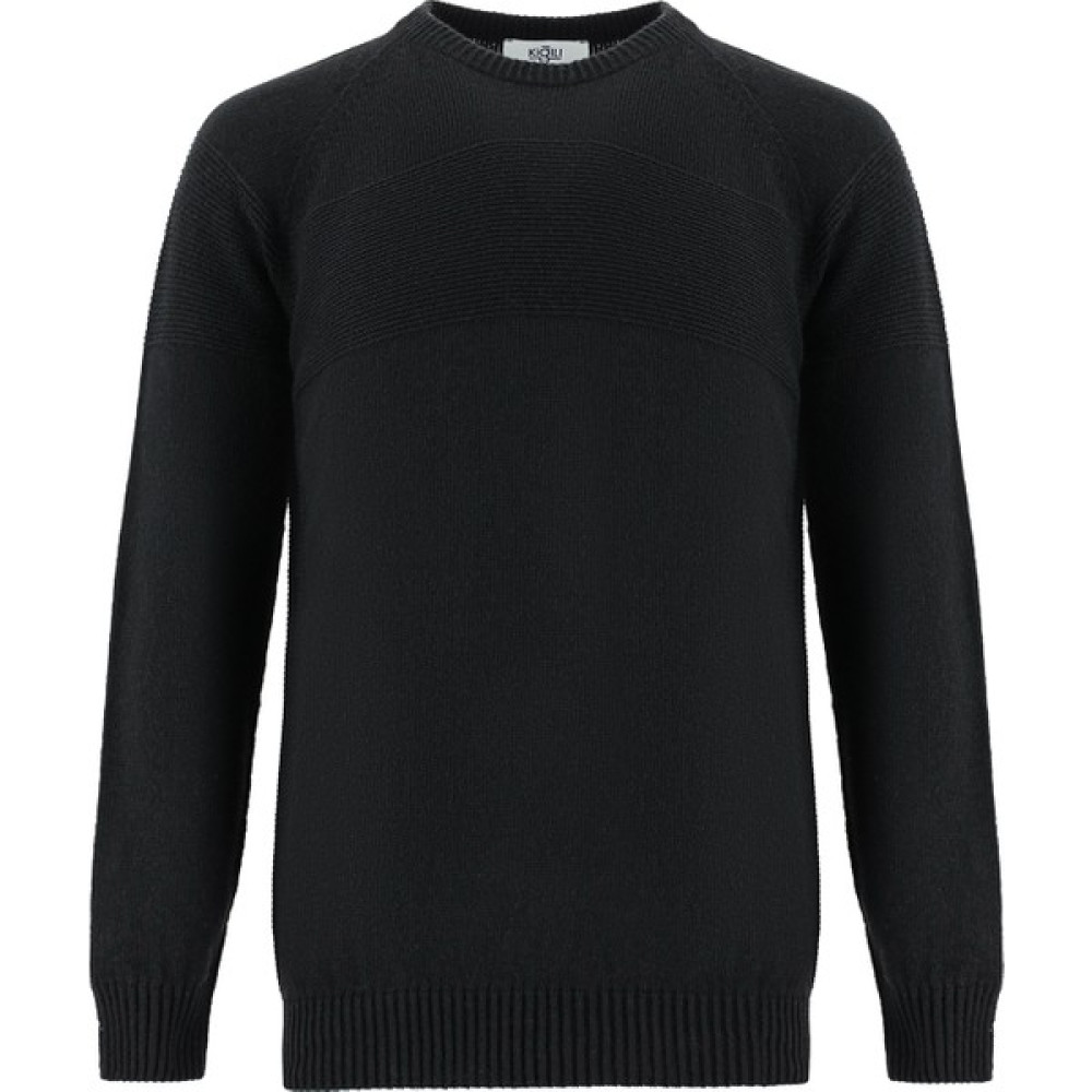 Kiğılı Bisiklet Yaka Slim Fit Dikişsiz Yünlü Desenli Triko Kazak Erkek Kazak & Süveter & Triko Fiyatı