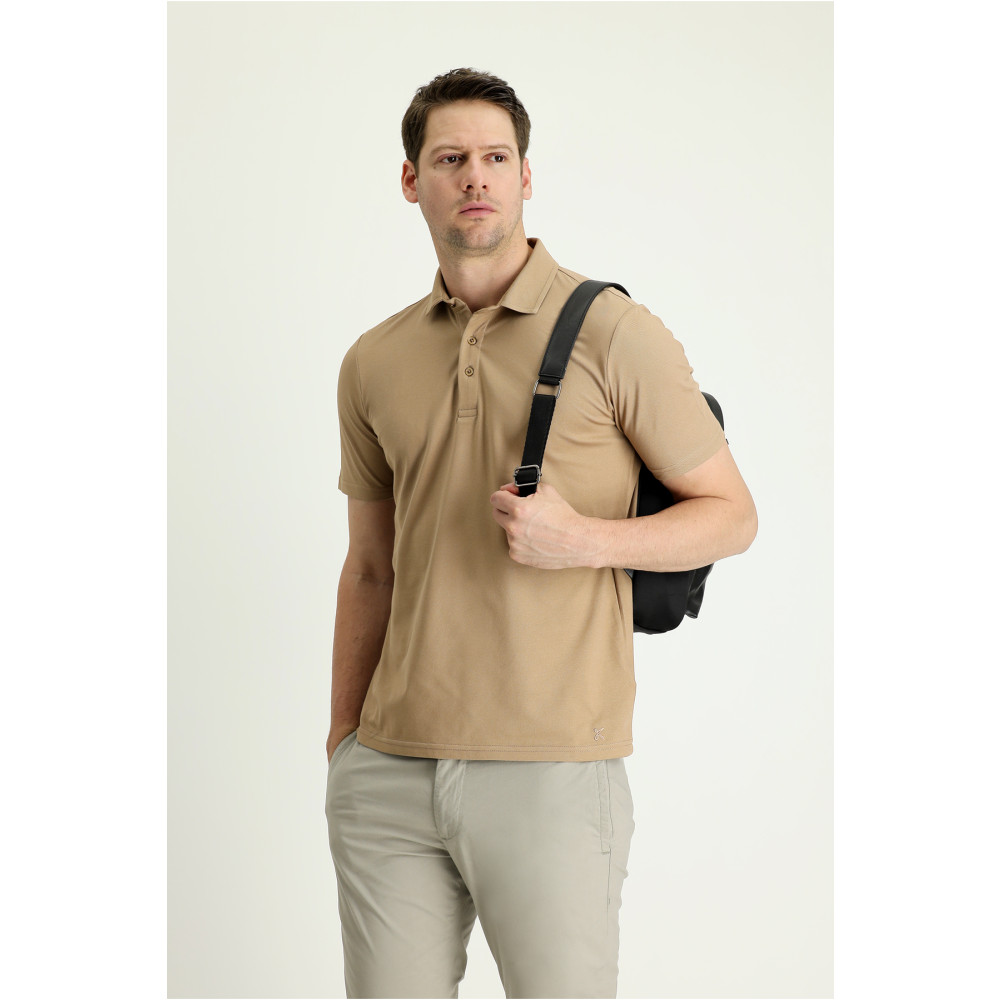 Kiğılı Polo Yaka Regular Fit Nakışlı Tişört 3XL Beden Erkek T-shirt Fiyatı