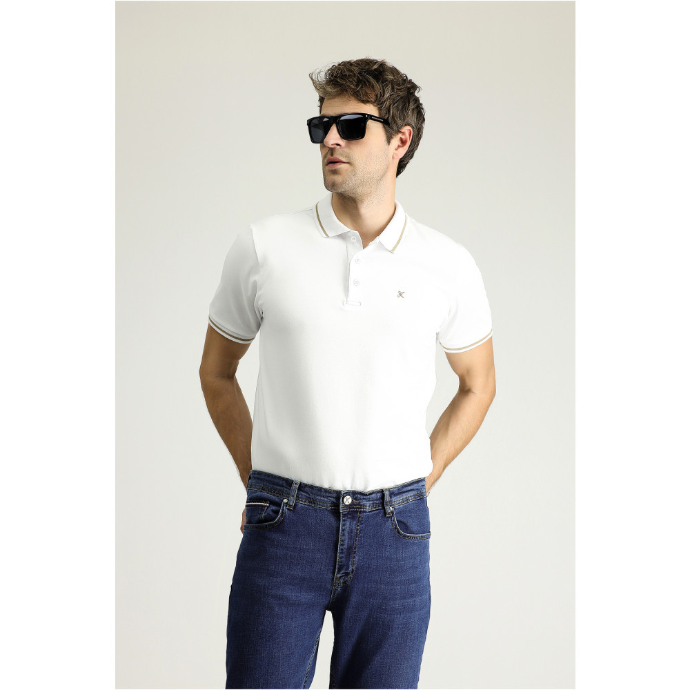 Kiğılı Polo Yaka Slim Fit Nakışlı Süprem Pamuklu Tişört L Beden Erkek T-shirt Fiyatı