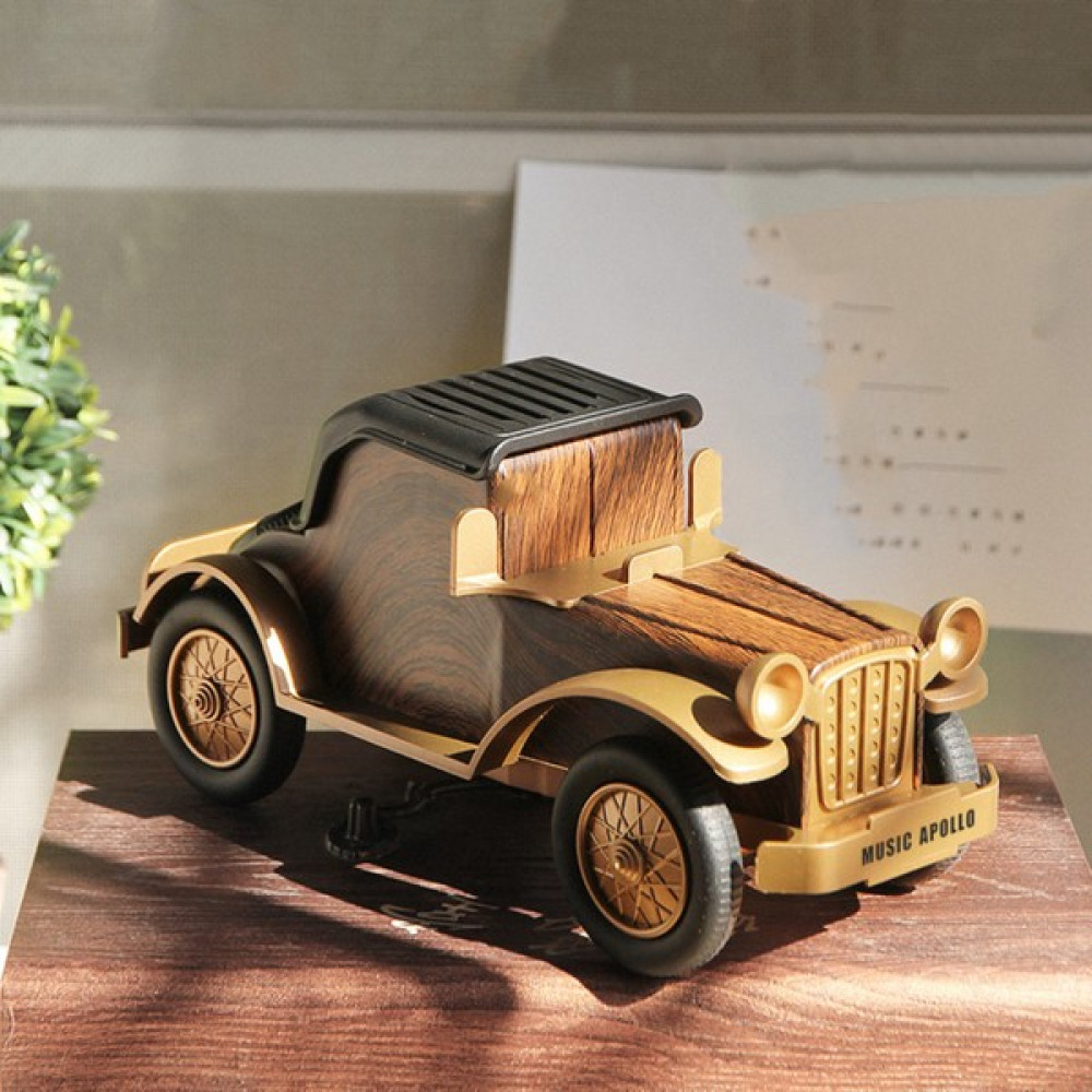 Kiit Nostalji 1938 Bluetooth Araç Hoparlör Ahşap Araba Görünümlü Kablosuz Dekor Hoparlör Oto Boyaları Fiyatı