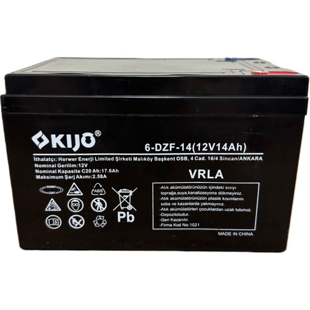 Kıjo 12V 14AH Motive Jel Akü Elektrikli Bisiklet/scooter/tekerlekli Sandalye/çocuk Arabası Akü Fiyatı
