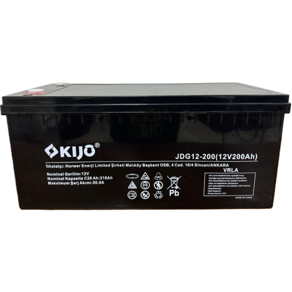 Kıjo 12V 200AH Derin Döngülü Agm Jel Akü Akü Fiyatı
