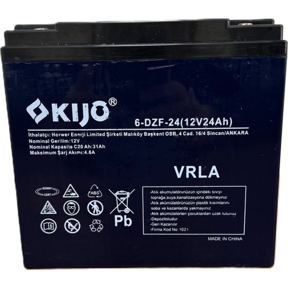 Kıjo 12V 24AH Motive Jel Akü Elektrikli Bisiklet/scooter/tekerlekli Sandalye/çocuk Arabası Akü Fiyatı