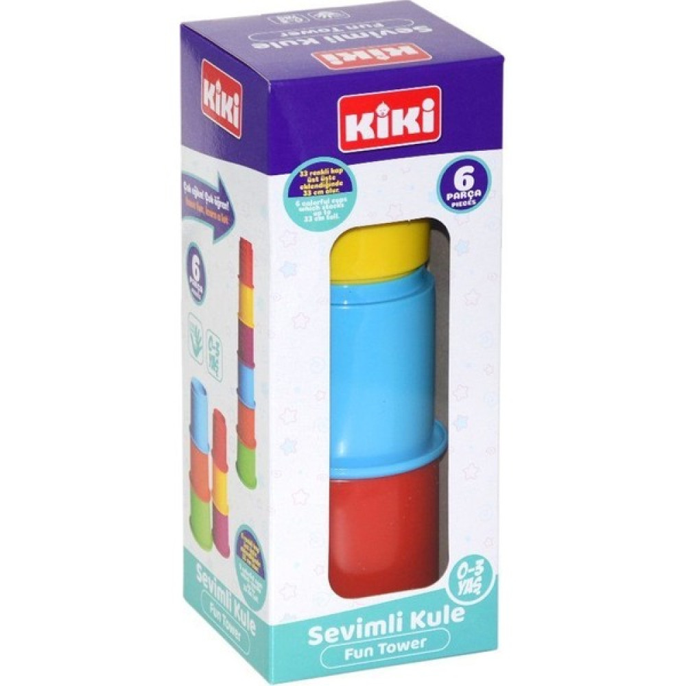 Kiki AE-1611 Kiki, Sevimli Kule / 0-3 Yaş - Renkli Eğitici Oyuncak Fiyatı