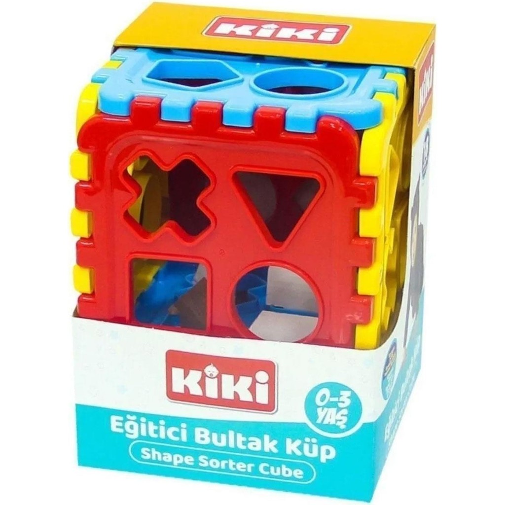 Kiki Eğitici Geometrik Büyük Şekilli Bultak Küp / AE-1010 - Beyaz Eğitici Oyuncak Fiyatı