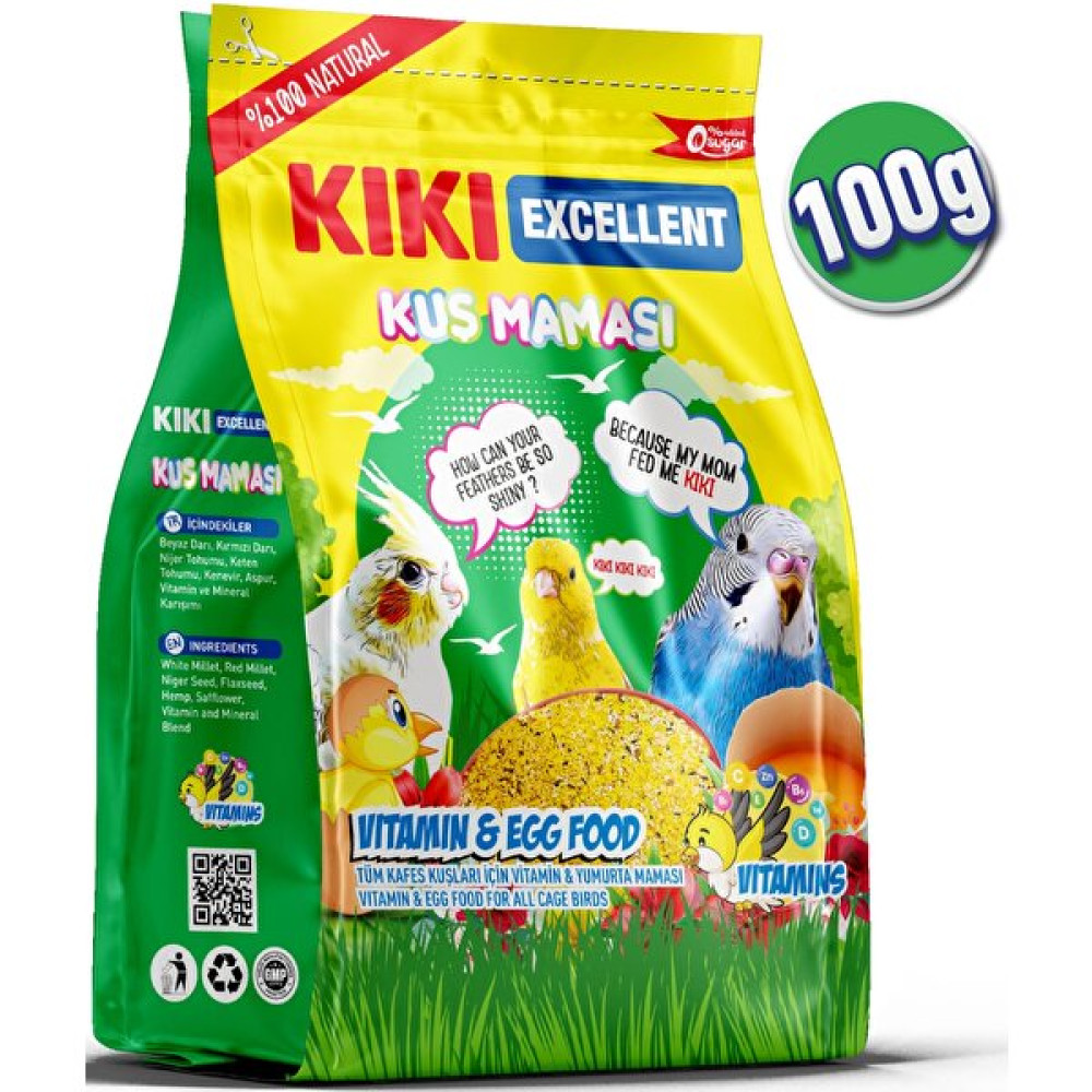 Kıkı Excellent Kuş Maması 100 Gr. KB323 Evcil Hayvan Ürünleri Fiyatı