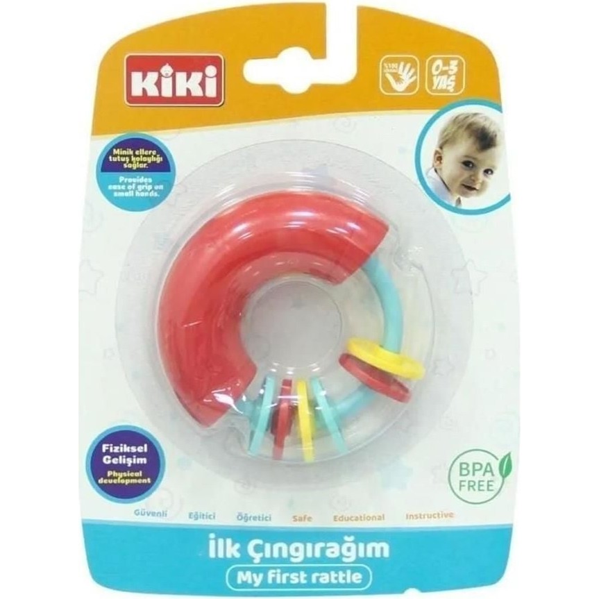 Kiki İlk Çıngırağım - AE-1810 BPA İçermeyen Eğitici Diş Kaşıyıcı ve Çıngırak Diğer Fiyatı