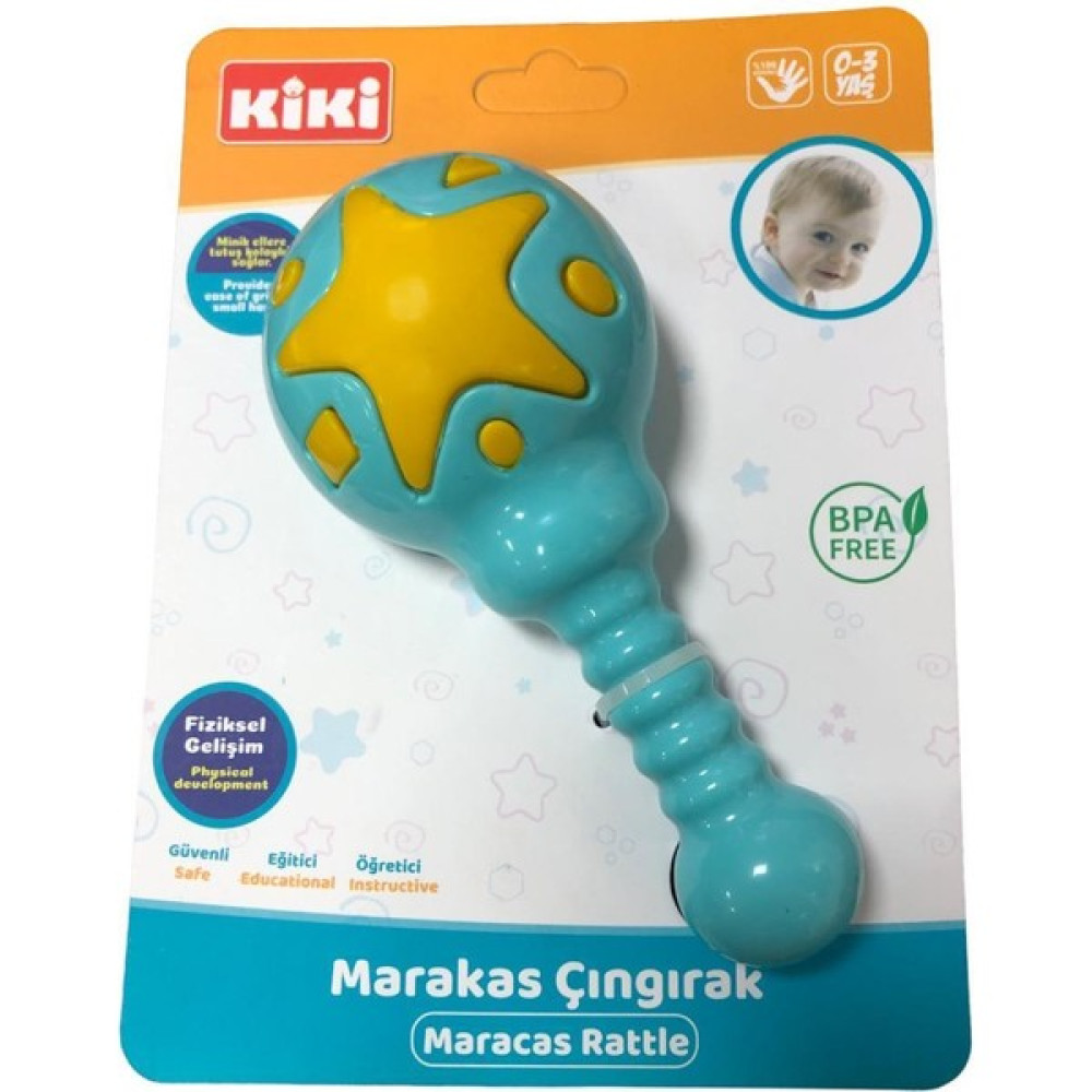 Kiki Oyuncak Marakas Çıngırak Eğitici ve Öğretici Erken Öğrenme Oyuncağı - Turkuaz Bebek Oyuncakları Fiyatı