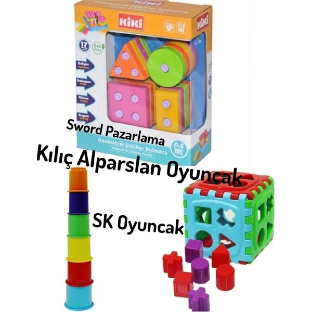 Kiki Sword Pazarlama Kiki Geometrik Şekiller Bultak, Kiki Sevimli Kule, Kiki Küp Bultak Eğitici Oyuncak - Renkli Eğitici Oyuncak Fiyatı