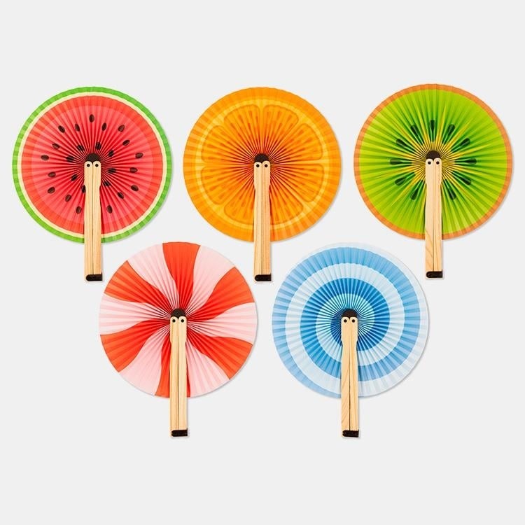 Kikkerland Fruit & Sweet Kağıt Yelpaze - Çok Renkli Diğer Fiyatı