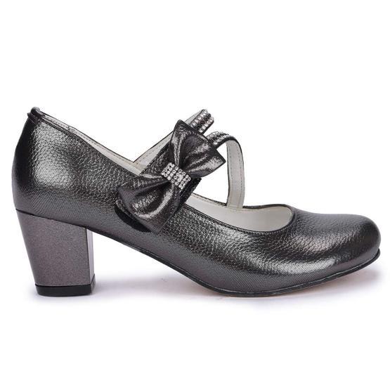 Kiko 750 Platin Vakko 4 cm Topuk Günlük Kız Çocuk Babet Kız Çocuk Babet Fiyatı