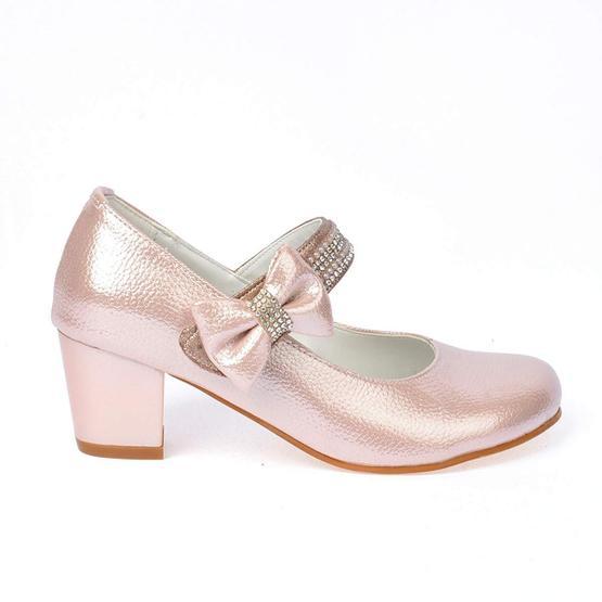 Kiko 752 Pudra Vakko 4 cm Topuk Günlük Kız Çocuk Babet Kız Çocuk Babet Fiyatı