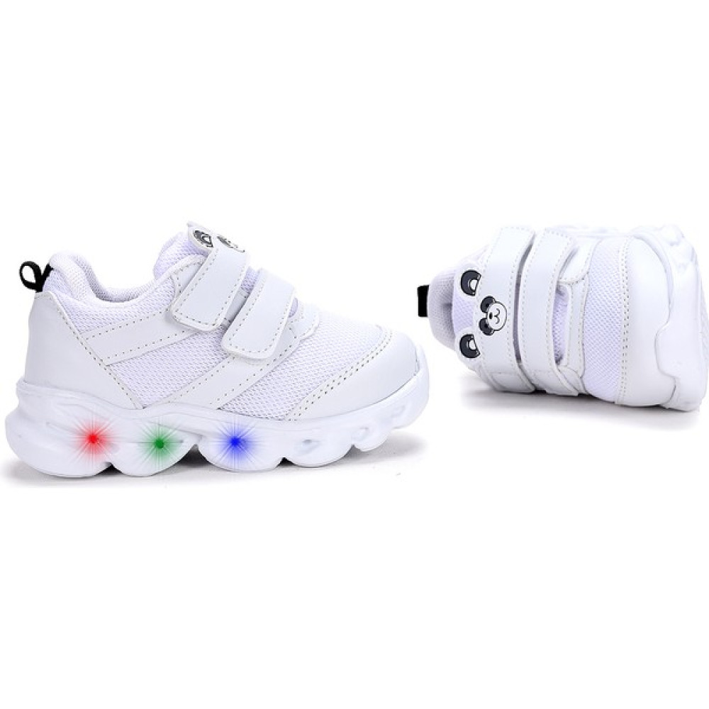 Kiko Kids Caty Işıklı Cırtlı Kız/erkek Çocuk Spor Ayakkabı Beyaz Kız Çocuk Günlük Ayakkabısı Fiyatı