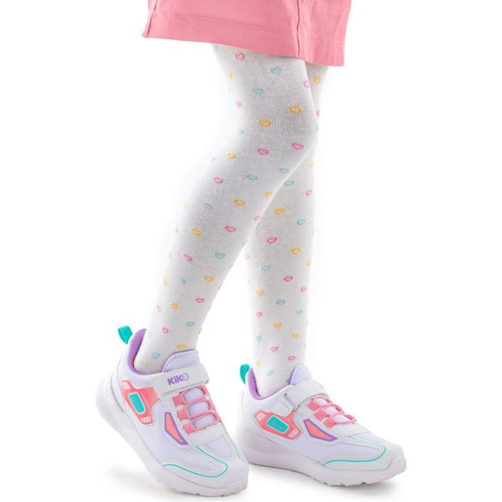 Kiko Kids Cırtlı Fileli Kız Çocuk Spor Ayakkabı 3003 Beyaz - Şeker Kız Çocuk Günlük Ayakkabısı Fiyatı