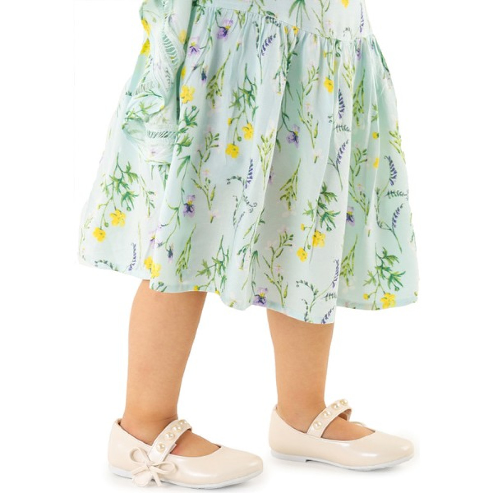 Kiko Kids Incili Cırtlı Kız Çocuk Babet Ayakkabı 253 Cilt Bareti Sedef Kız Çocuk Babet Fiyatı