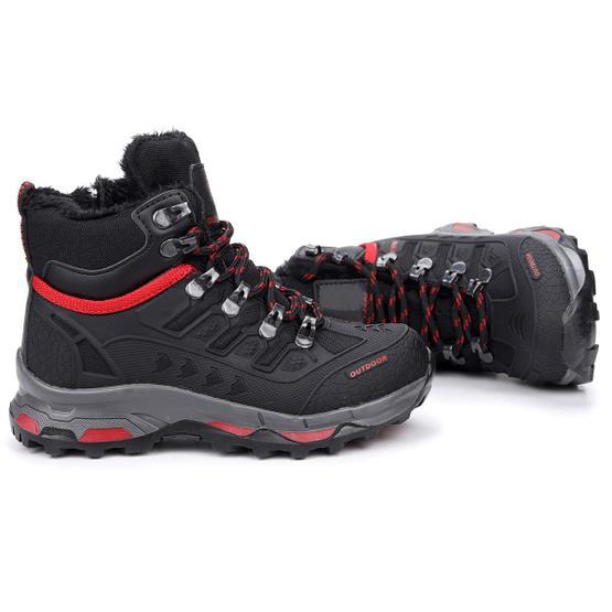 Kiko Kids SW 8075 Siyah-Siyah-Kırmızı Günlük Erkek Çocuk Bot