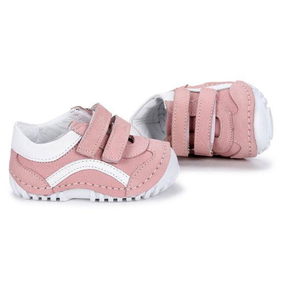 Kiko Kids Teo A102 Pudra Cırtlı Kız Çocuk Günlük Ayakkabı