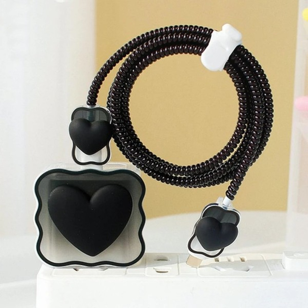 Kılıf Benim Şarj Başlığı ve Kablo Koruyucu 4'lü Set Apple iPhone 20 W Type-C Şarj Adaptör Uyumlu Şarj Koruyucu - Siyah Cep Telefonu Aksesuarı Fiyatı