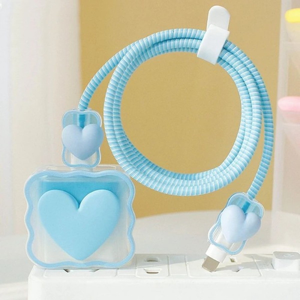 Kılıf Benim Şarj Başlığı ve Kablo Koruyucu 4'lü Set Iphone 20 W Type-C Şarj Adaptör Uyumlu Şarj Koruyucu - 01-Mavi Cep Telefonu Aksesuarı Fiyatı