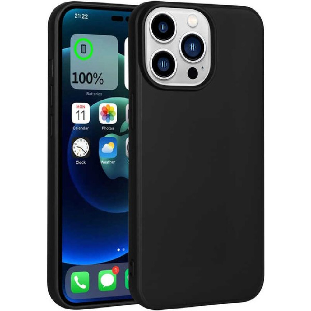 Kılıf Park iPhone 15 Pro Max Kılıf Yumuşak Dokulu Kamera Korumalı Ince Mat Renkli Lüks Premier Silikon Kapak - Siyah Cep Telefonu Kılıfı Fiyatı