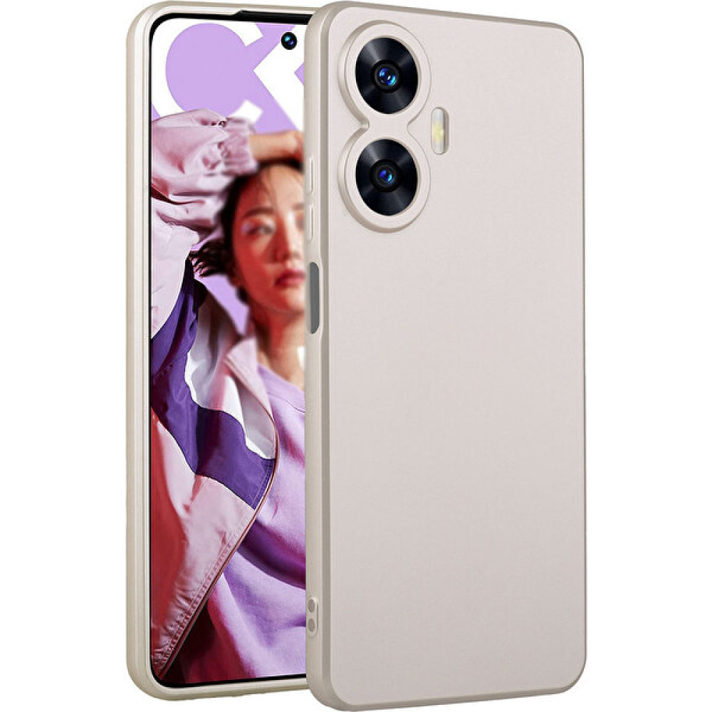 Kılıf Park Realme C55 Kılıf Yumuşak Dokulu Kamera Korumalı Ince Mat Renkli Lüks Premier Silikon Kapak - Gold Cep Telefonu Kılıfı Fiyatı