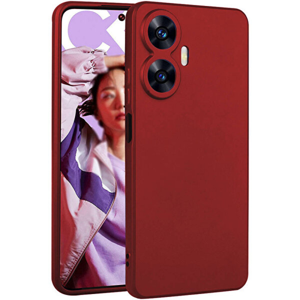 Kılıf Park Realme C55 Kılıf Yumuşak Dokulu Kamera Korumalı Ince Mat Renkli Lüks Premier Silikon Kapak - Kırmızı Cep Telefonu Kılıfı Fiyatı