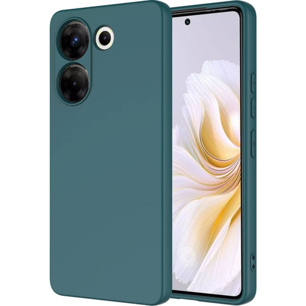 Kılıf Park Tecno Camon 20 Pro 5g Kadife Lansman Yumuşak Dokulu Silikon Kapak - Koyu Yeşil Cep Telefonu Kılıfı Fiyatı