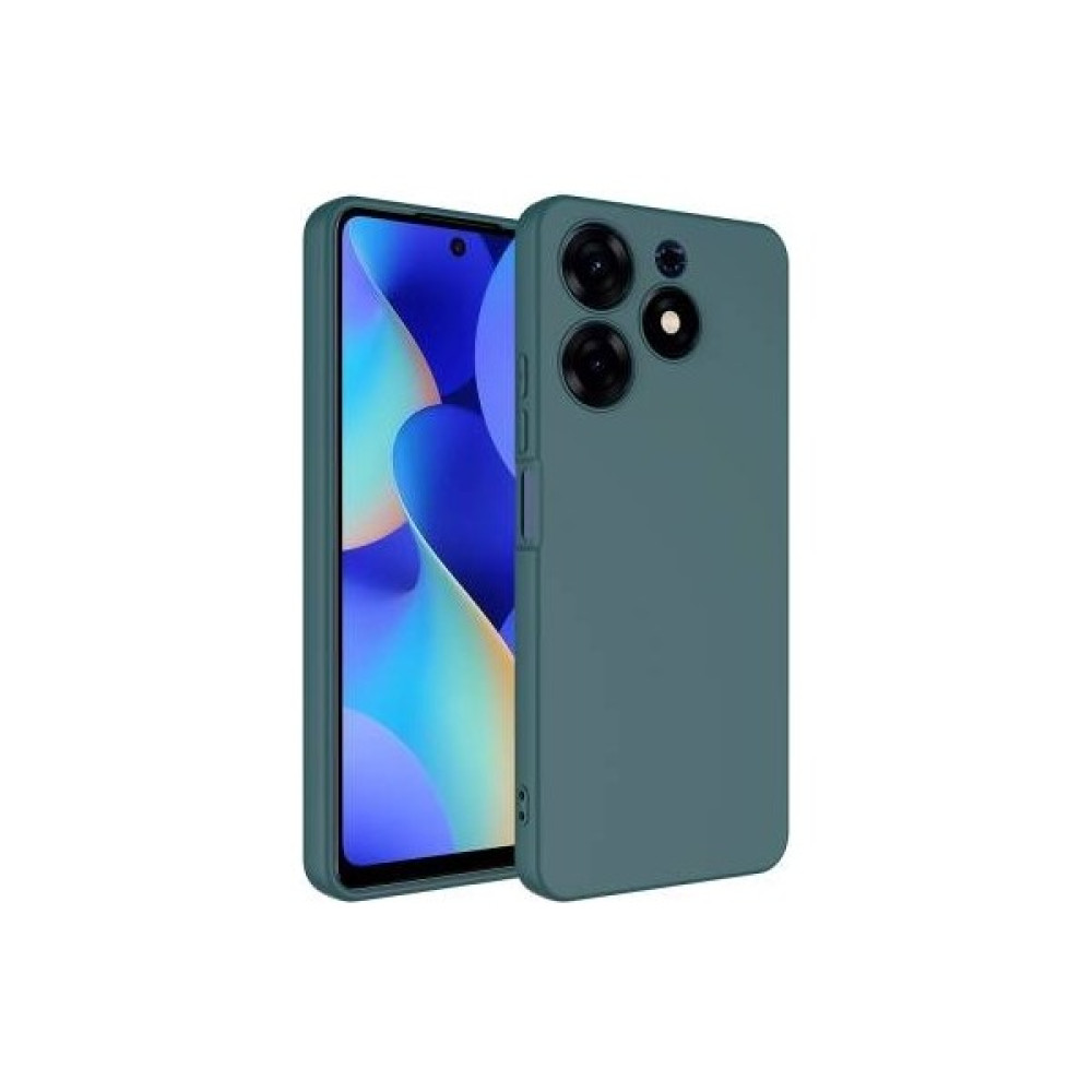 Kılıf Park Tecno Spark 10 Pro Kadife Lansman Yumuşak Dokulu Silikon Kapak - Koyu Yeşil Cep Telefonu Kılıfı Fiyatı