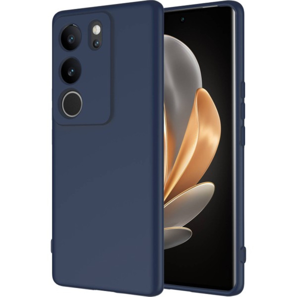 Kılıf Park Vivo V29 5g Kadife Lansman Yumuşak Dokulu Silikon Kapak - Lacivert Cep Telefonu Kılıfı Fiyatı