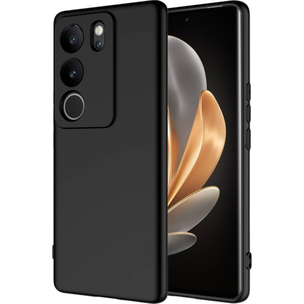 Kılıf Park Vivo V29 5g Kadife Lansman Yumuşak Dokulu Silikon Kapak - Siyah Cep Telefonu Kılıfı Fiyatı
