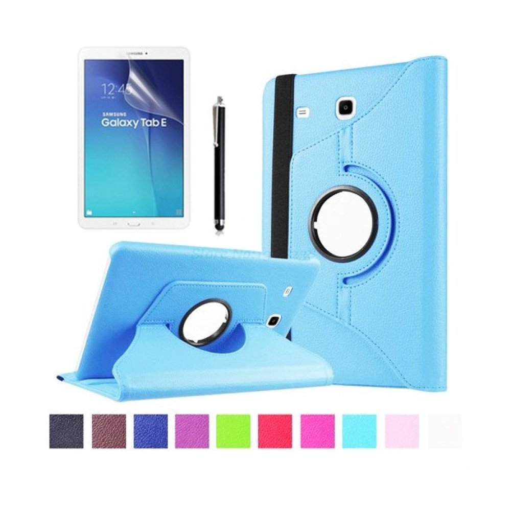 Kılıfland Samsung Galaxy Tab E T560 Kılıf 360 Standlı Turkuaz+Film+Kalem Tablet Kılıfı Fiyatı