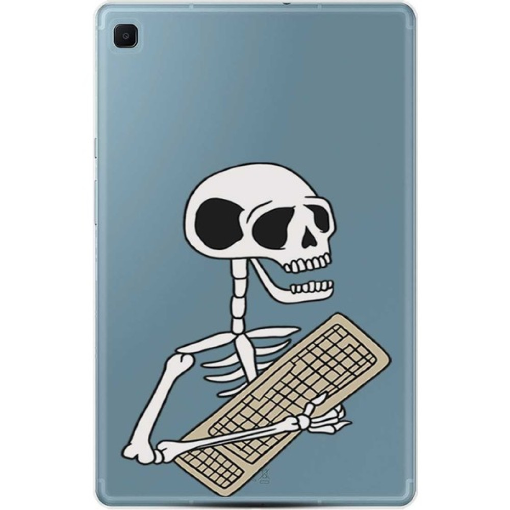 Kılıfland Samsung Galaxy Tab S6 Lite Kılıf Kılıf Silikon Resimli Kapak Skull Keyboard Stok 76 Tablet Kılıfı Fiyatı