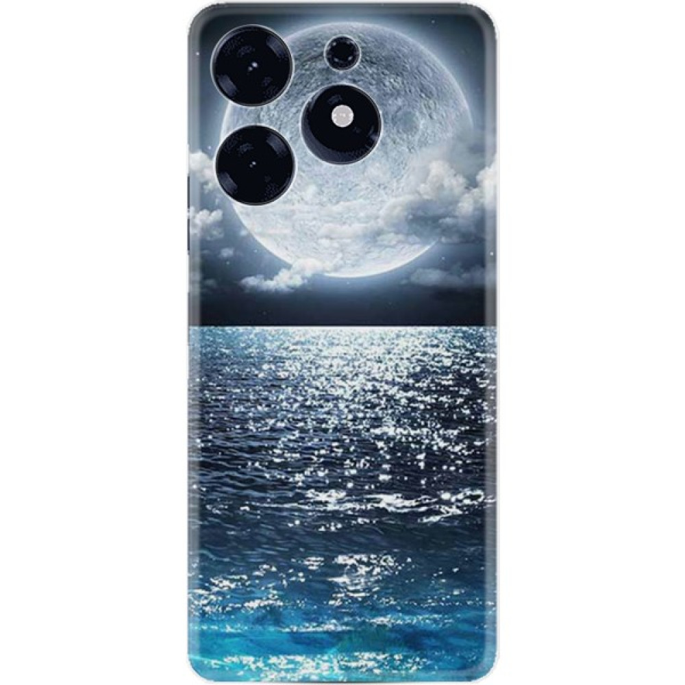 Kılıfland Tecno Spark 10 Pro Kılıf Resimli Desenli Baskılı Silikon Great Moon 1301 - Siyah Cep Telefonu Kılıfı Fiyatı