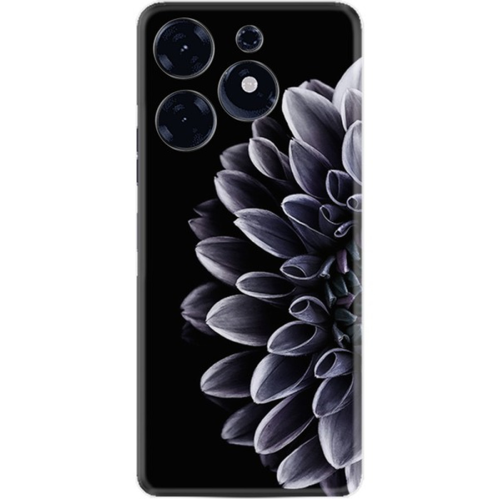 Kılıfland Tecno Spark 10 Pro Kılıf Silikon Desen Özel Seri Çiçekler 1639 - Siyah Cep Telefonu Kılıfı Fiyatı
