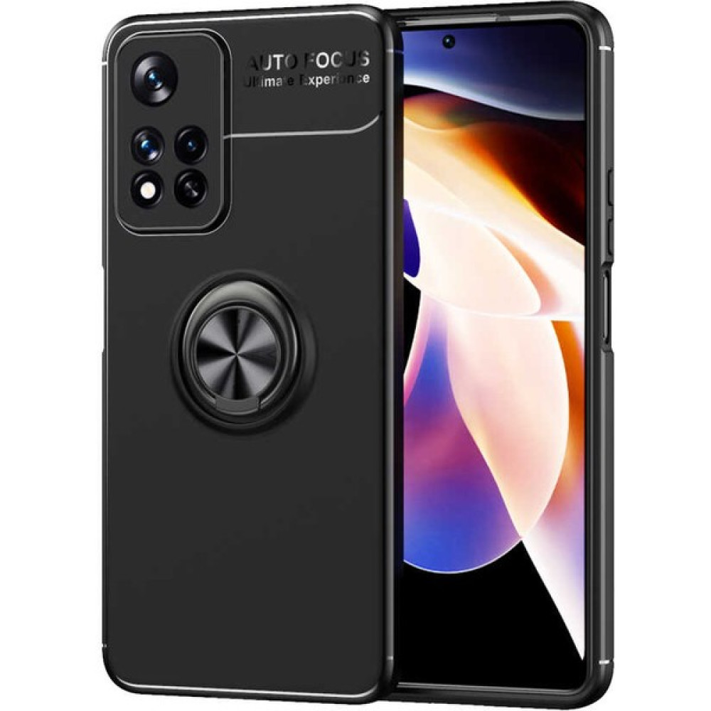 Kılıfmania Xiaomi Redmi Note 11 Pro 5g Kılıf Renkli Yüzüklü Manyetik Silikon Kapak Siyah - Siyah Cep Telefonu Kılıfı Fiyatı