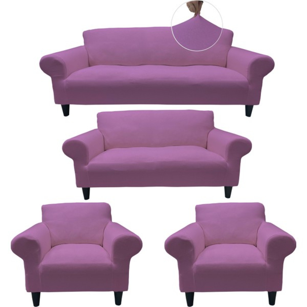 Kılıfsan Fransız Kumaş Likralı 3-2-1-1 Koltuk Kılıfı - Lila - 180 x 230 cm Koltuk & Kanepe Örtüsü Fiyatı