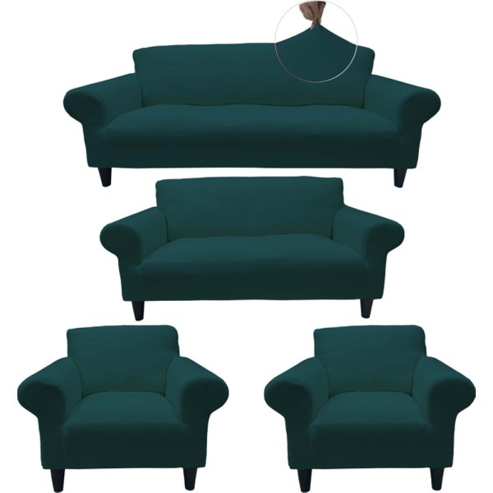 Kılıfsan Fransız Kumaş Likralı 3-2-1-1 Koltuk Kılıfı -Nefti Yeşili - 180 x 230 cm - Nefti Koltuk & Kanepe Örtüsü Fiyatı