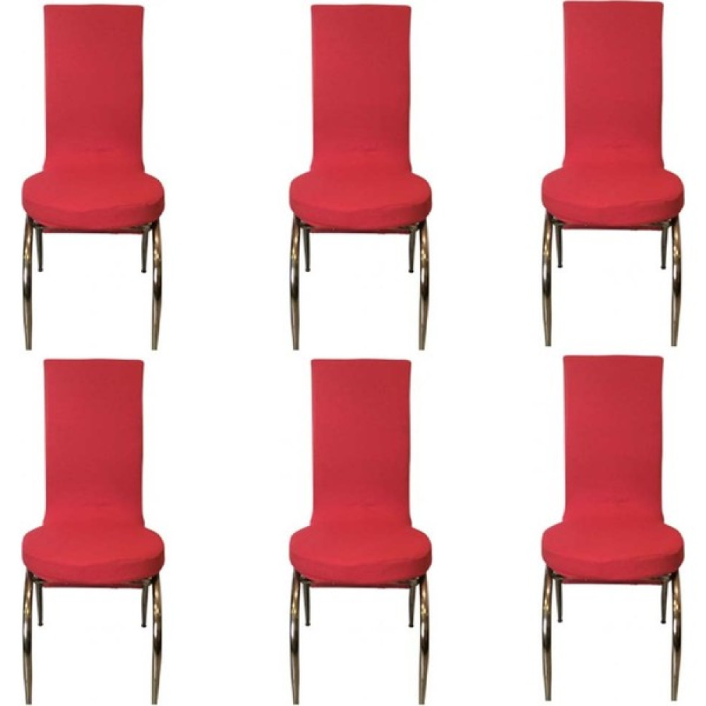 Kılıfsan Fransız Pamuklu Kumaş Kelebek Model Sandalye Kılıfı 6'lı Set - 50 x 50 cm - Kırmızı Koltuk & Kanepe Örtüsü Fiyatı
